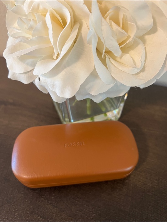 Fossil Accessories - Fossil Tan Leather Eyewear Case
